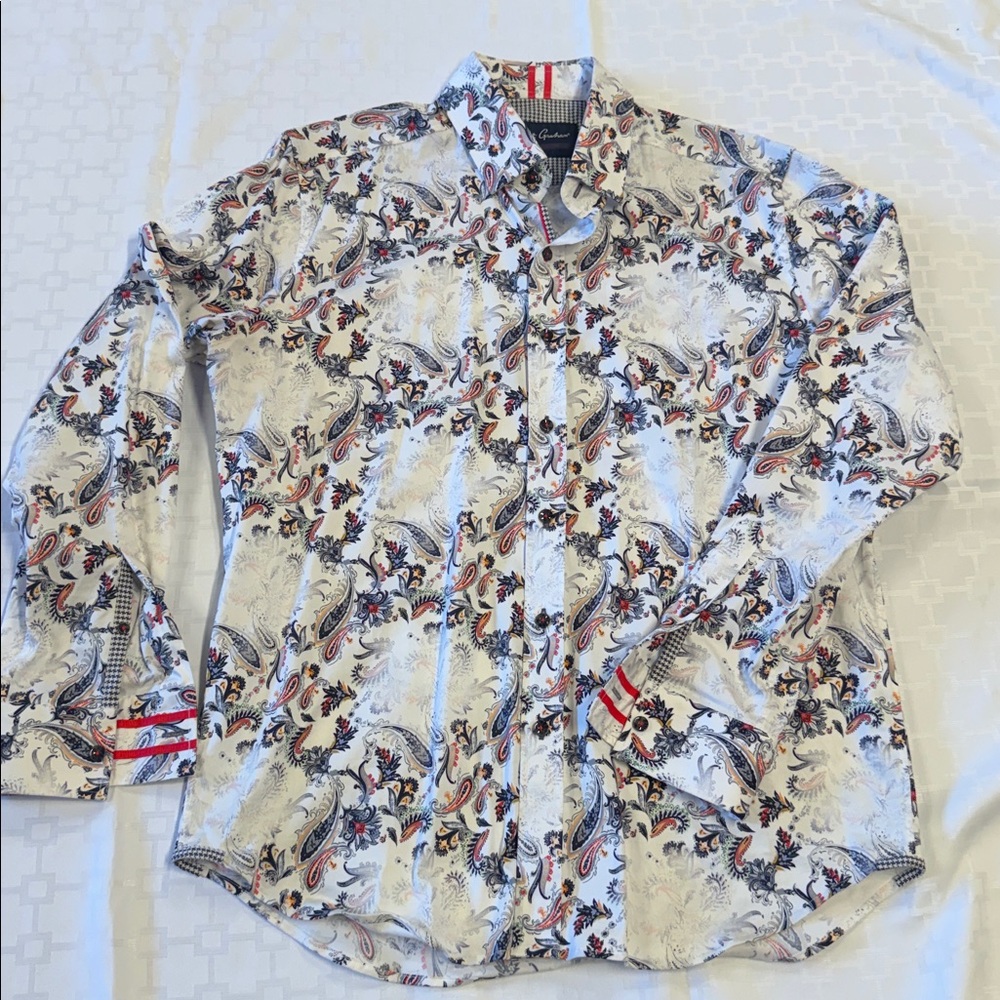 Robert Graham Multi Abstract Design Button Down Shirt